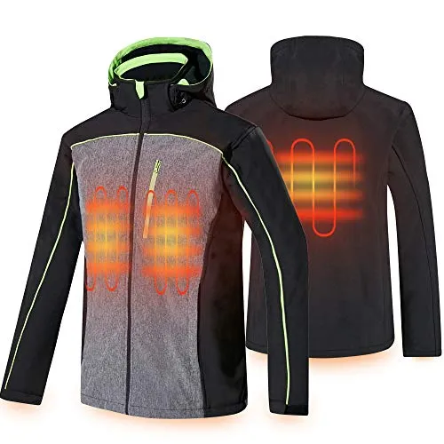 Conqueco giacca riscaldante elettrica uomo impermeabile