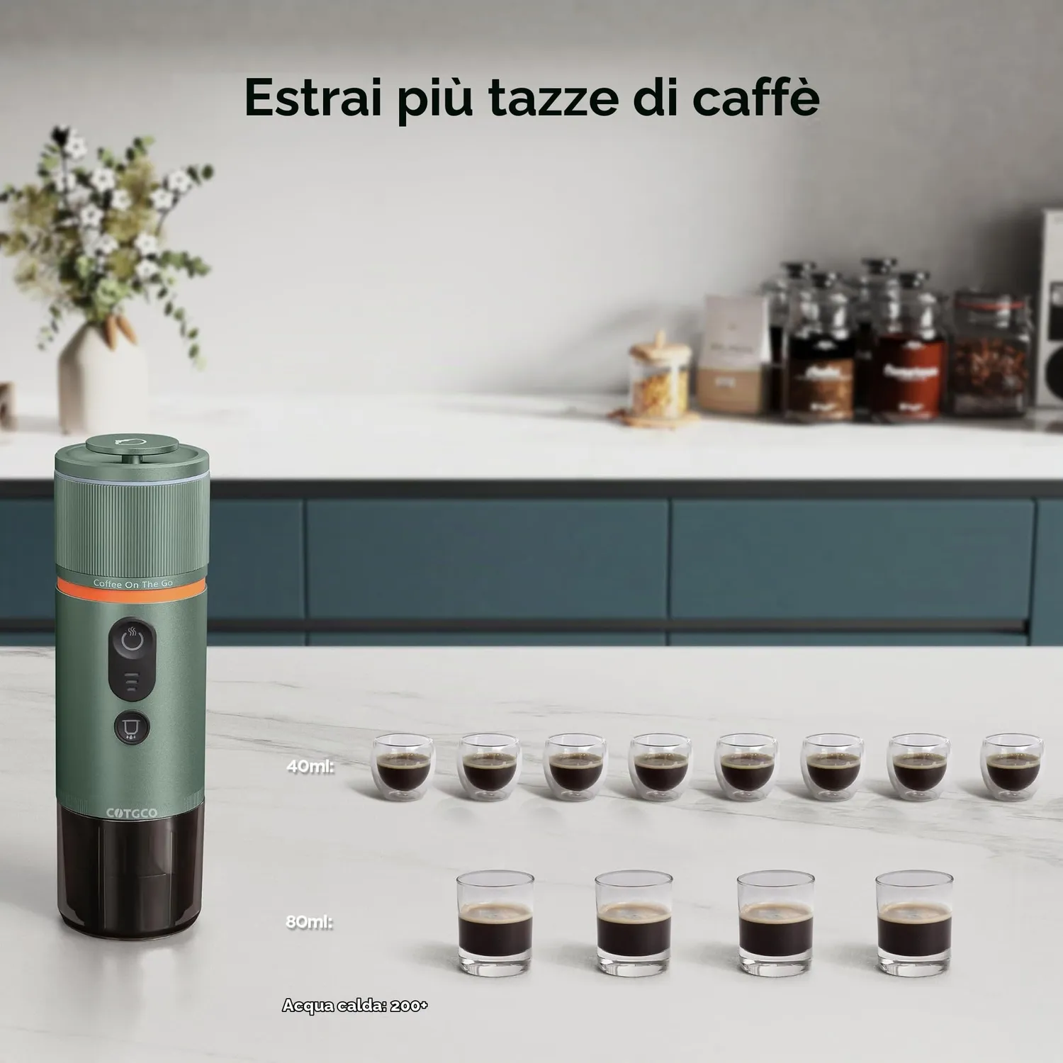 Conqueco macchina espresso portatile 15 bar capsule