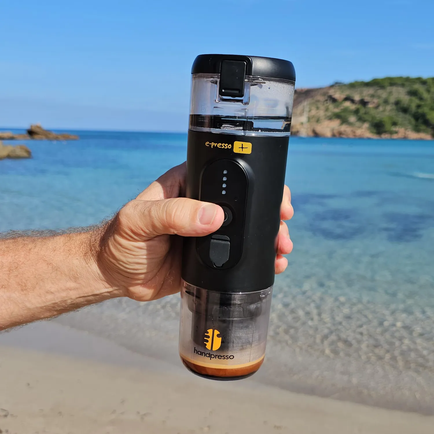 Handpresso E-Presso+ macchina caffè batteria 110 ml valigetta