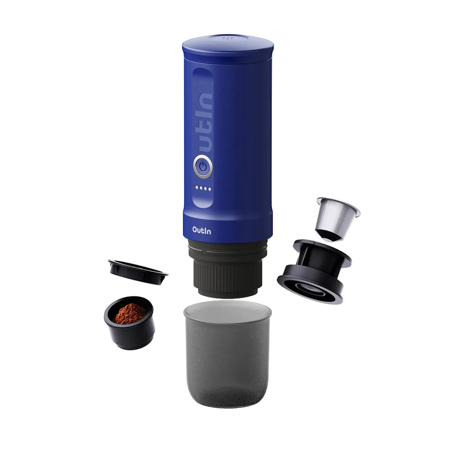 Outin Nano Set Macchina Espresso Portatile Blu Oceano