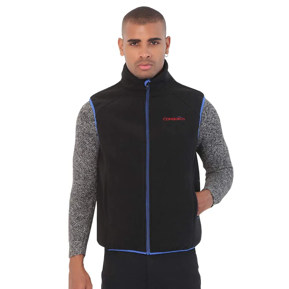 Conqueco gilet riscaldato uomo pile nero L batteria