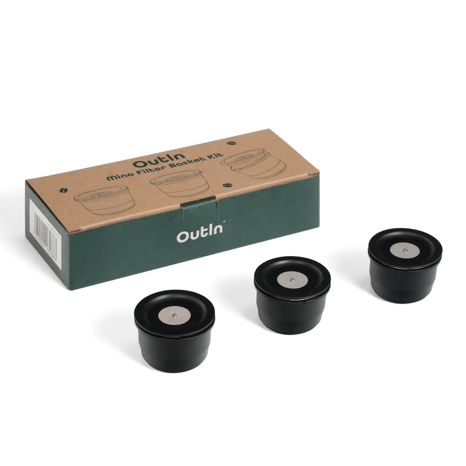 Outin Mino kit filtri caffè 3 pezzi 12 g