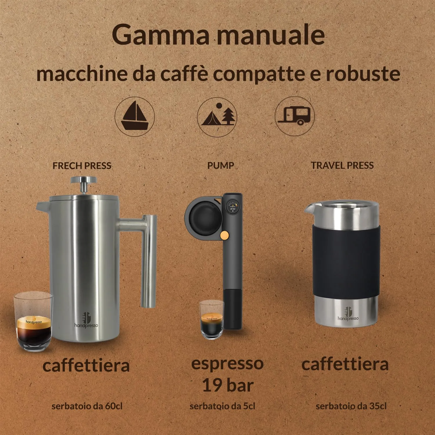 Handpresso Pump 48238 macchina espresso portatile 16 bar