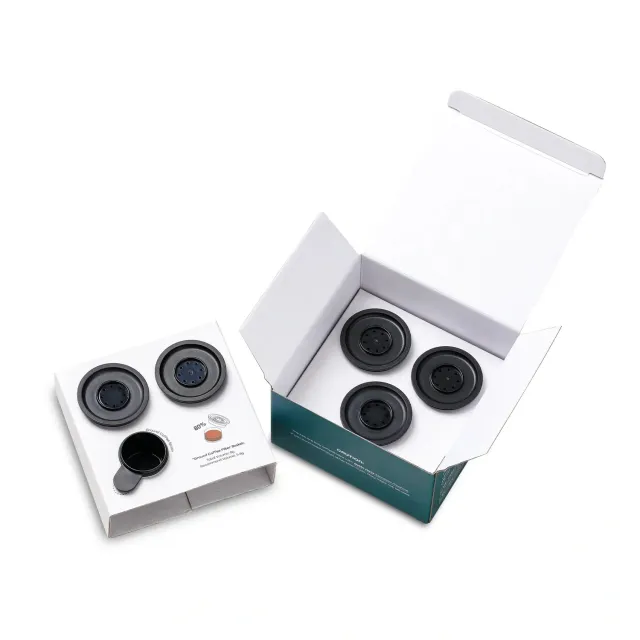 OUTIN Nano Kit 5 Filtri 6-8 g e Cucchiaino Caffè