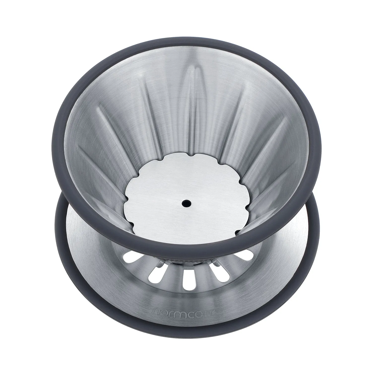 Normcore 2-in-1 Dripper Caffè Pour Over Acciaio
