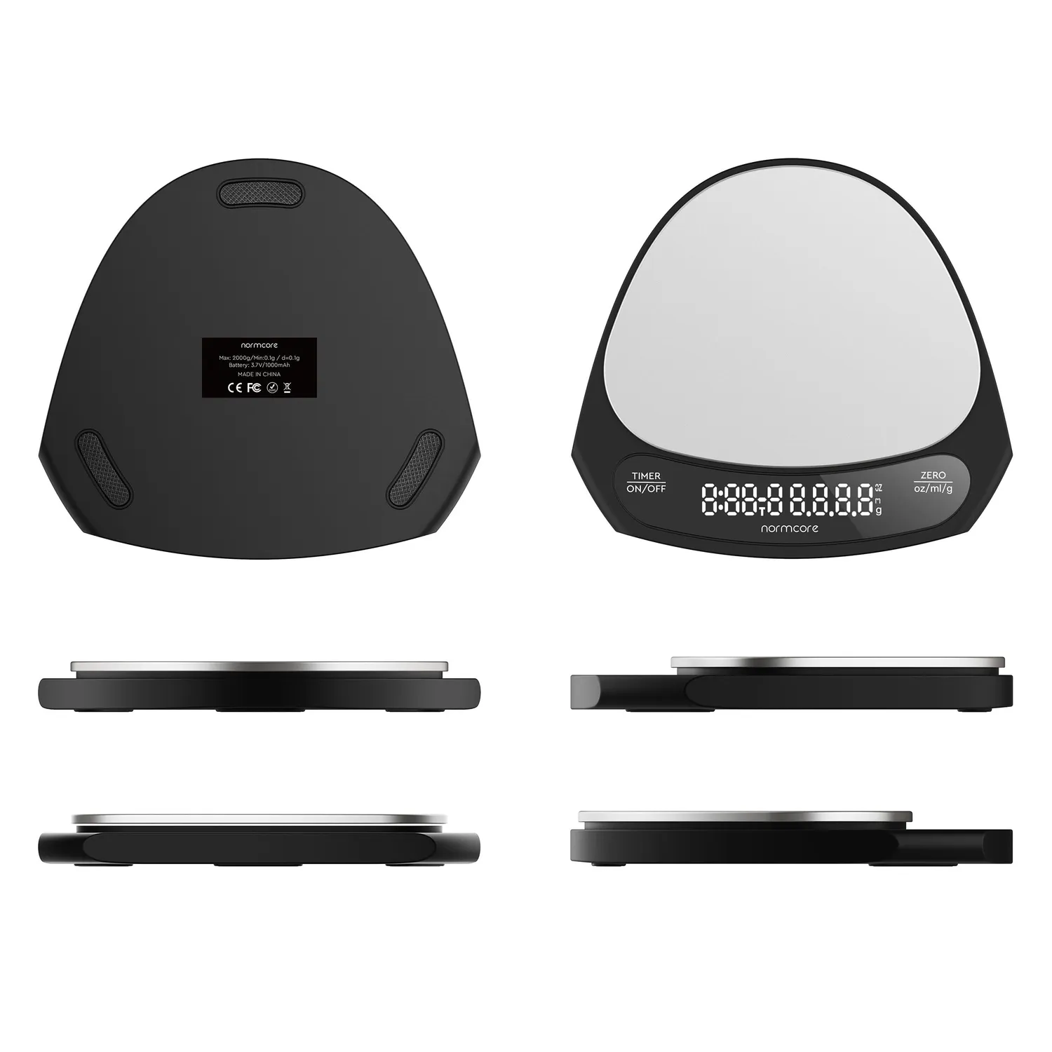 Normcore Ultra-thin Coffee Scale bilancia 2kg