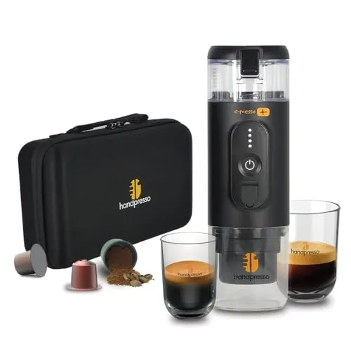 Handpresso E-Presso+ macchina caffè batteria 110 ml valigetta