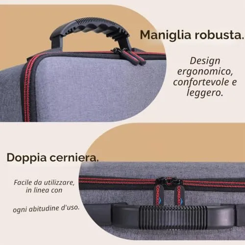 Conqueco Borsa Viaggio Macchina Caffe Portatile 8 L Grigia