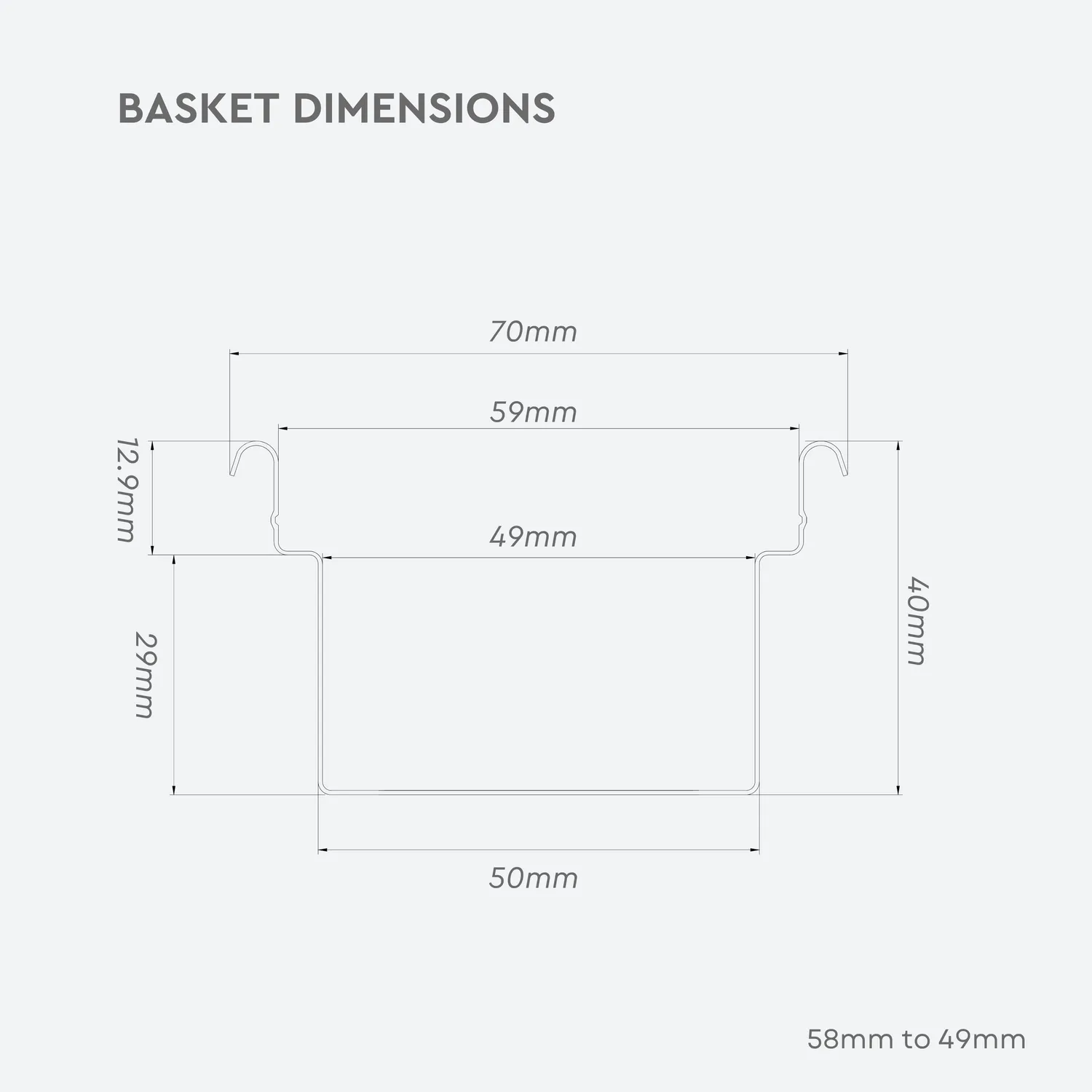 Normcore Step-Down Basket accessori filtro dosatore