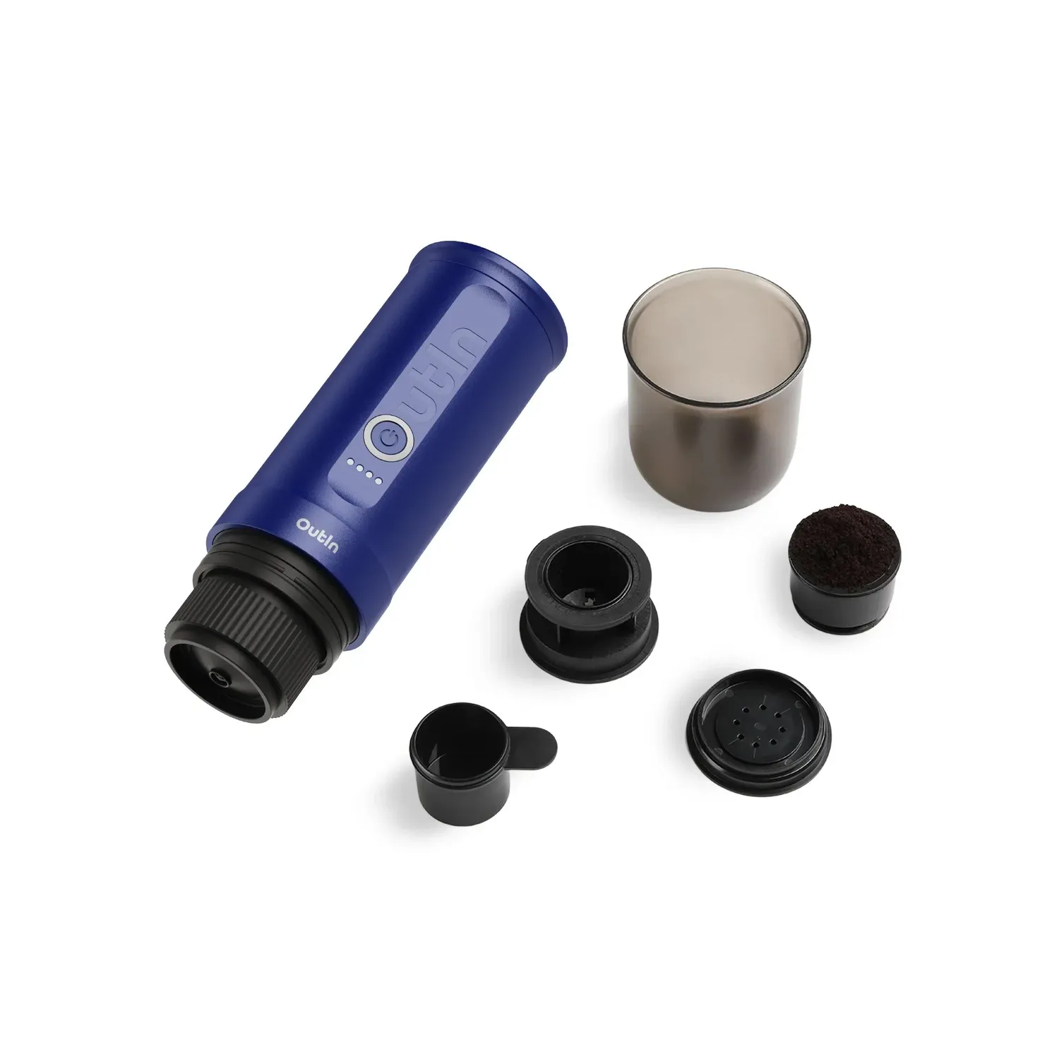 Outin Nano Set Macchina Espresso Portatile Blu Oceano