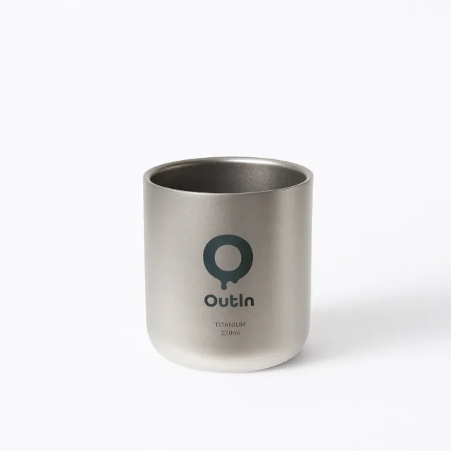 Outin Tazza Caffè in Titanio Doppia Parete 85 g