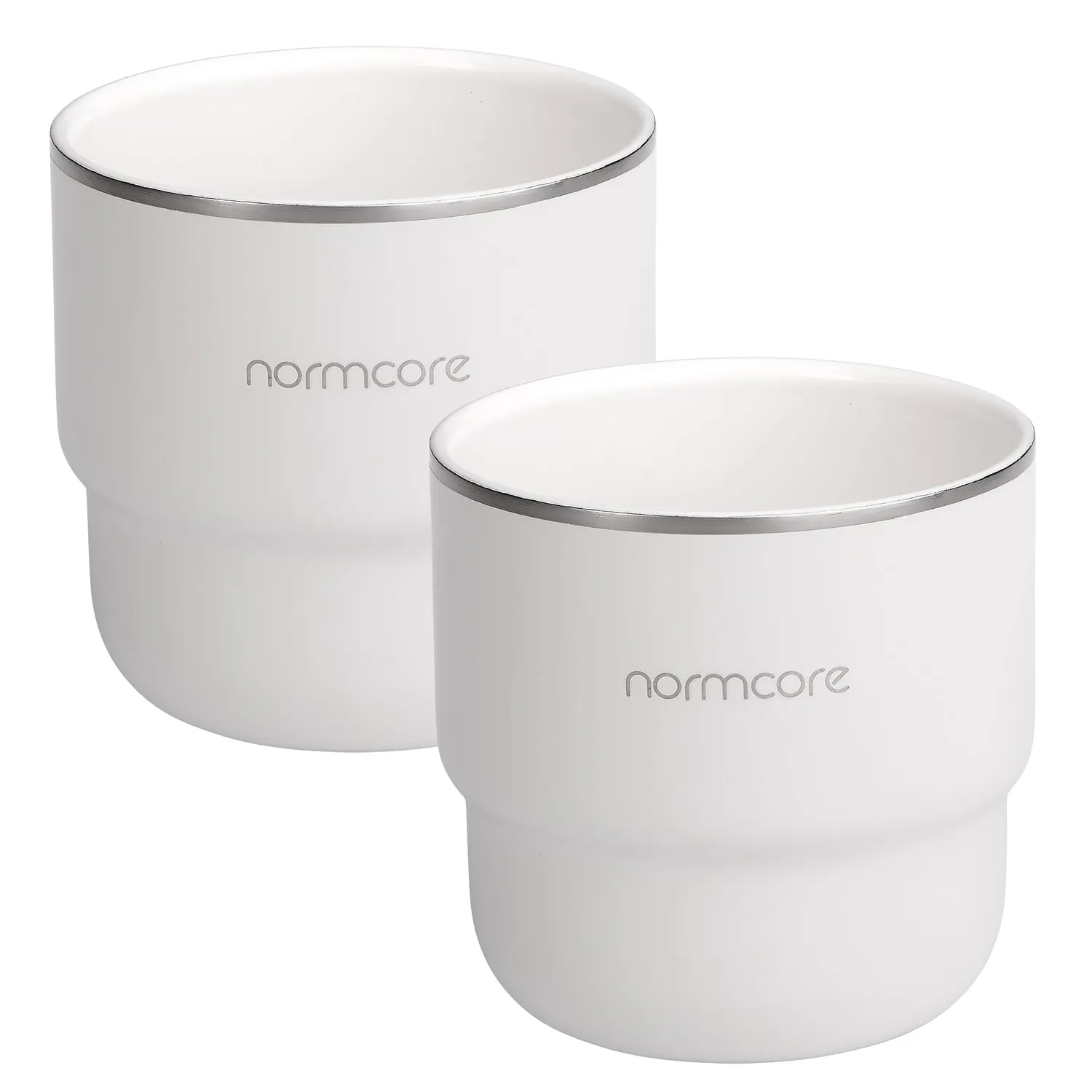 Normcore set 2 tazze caffè 210 ml acciaio