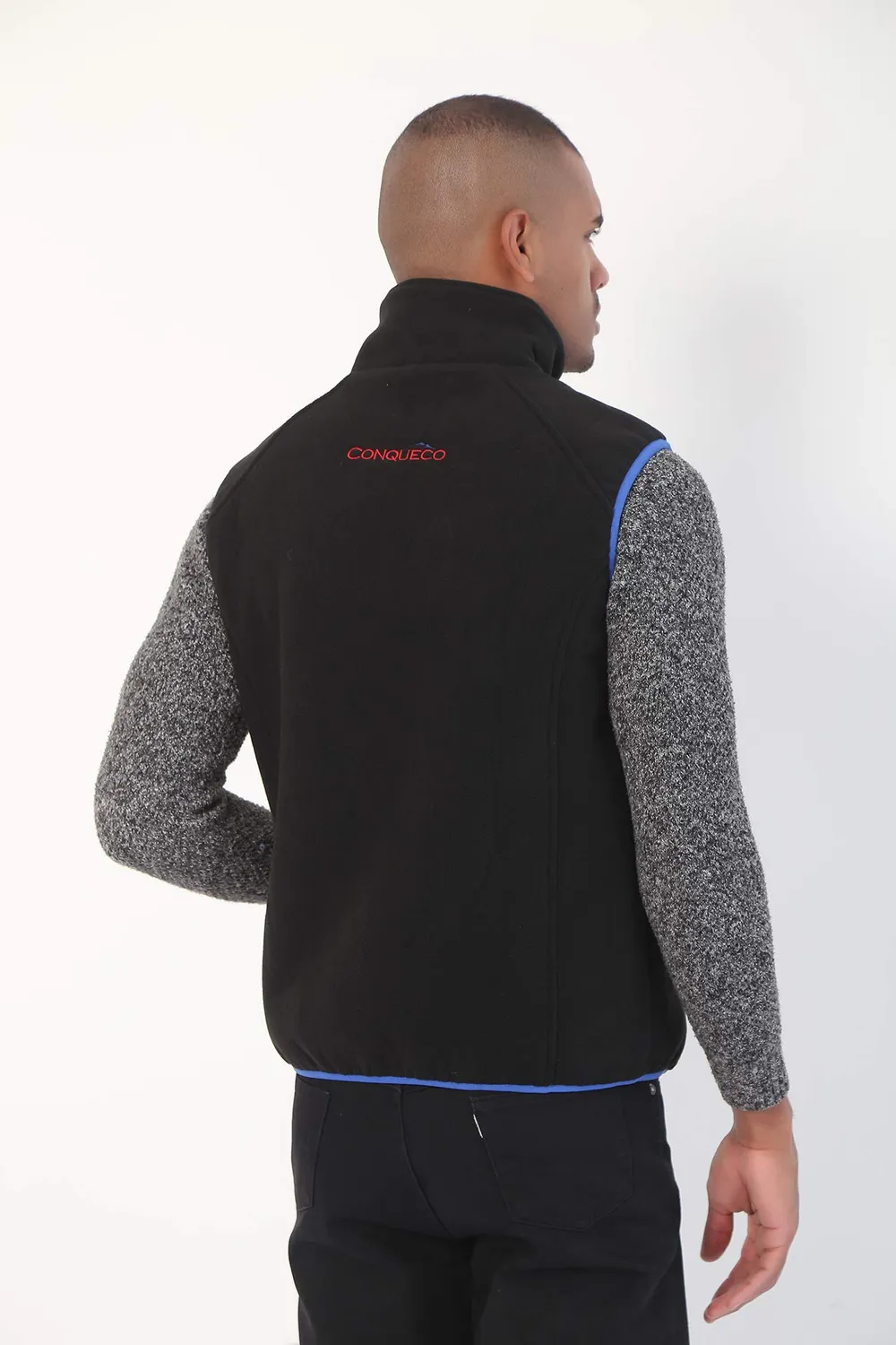 Conqueco gilet riscaldato uomo pile nero L batteria