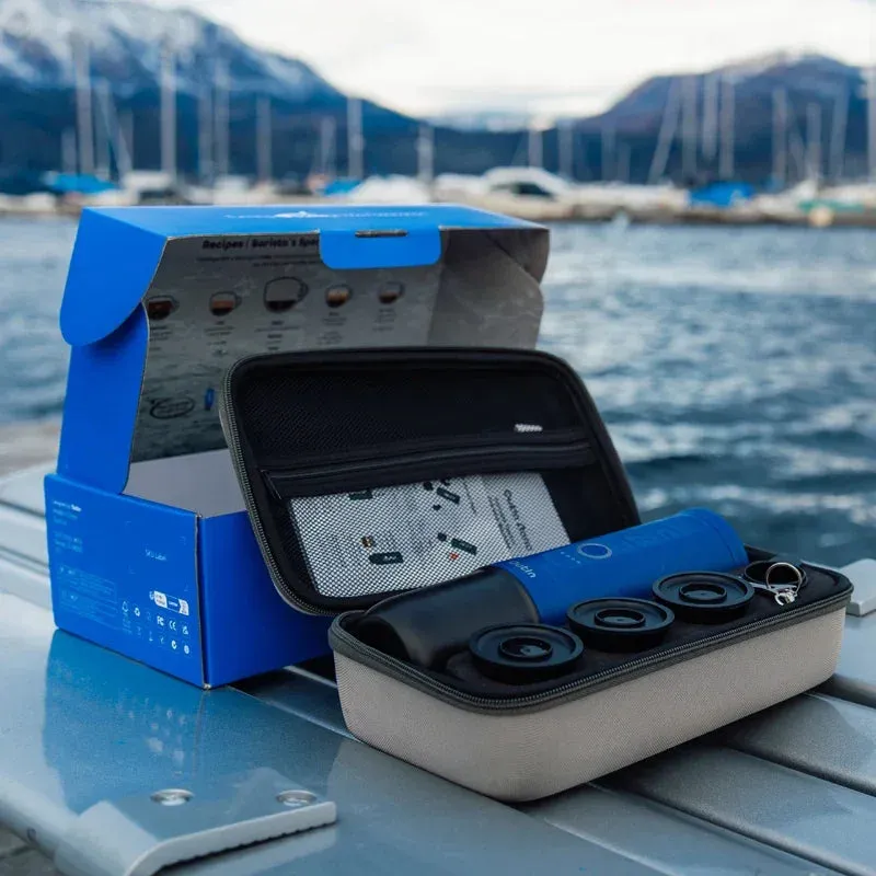 Outin Nano Set Macchina Espresso Portatile Blu Oceano