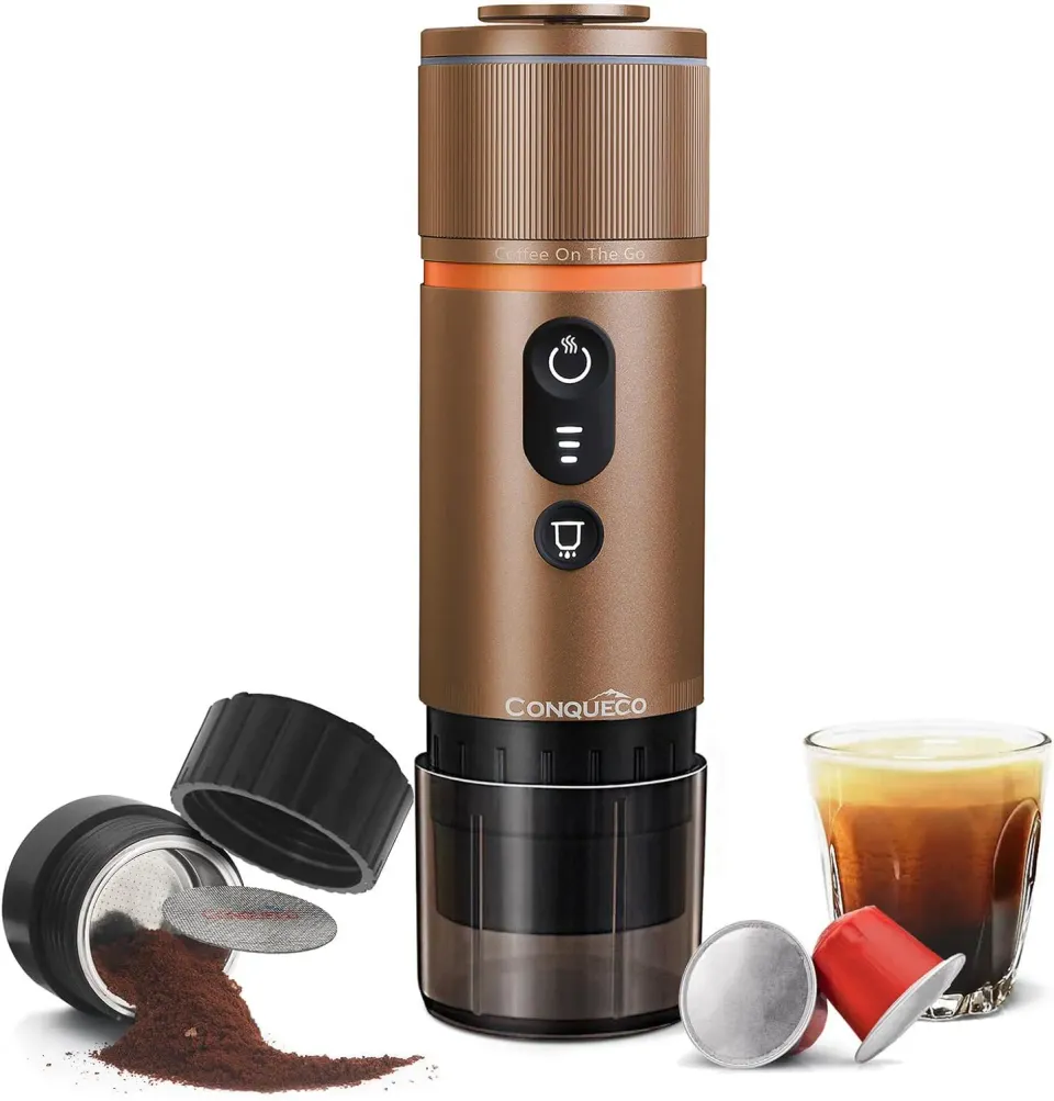 Conqueco macchina espresso portatile marrone 8 tazze