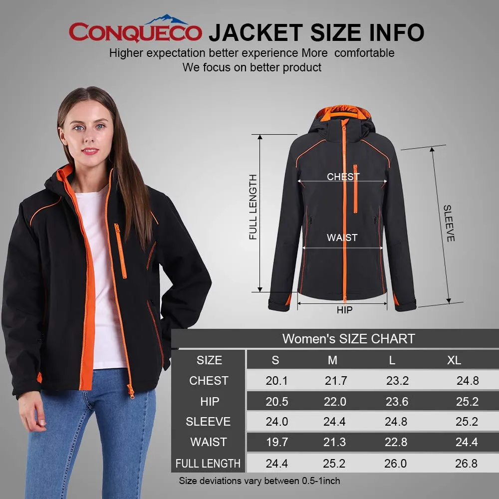 Conqueco Giacca Riscaldata Donna con Cappuccio e Batteria
