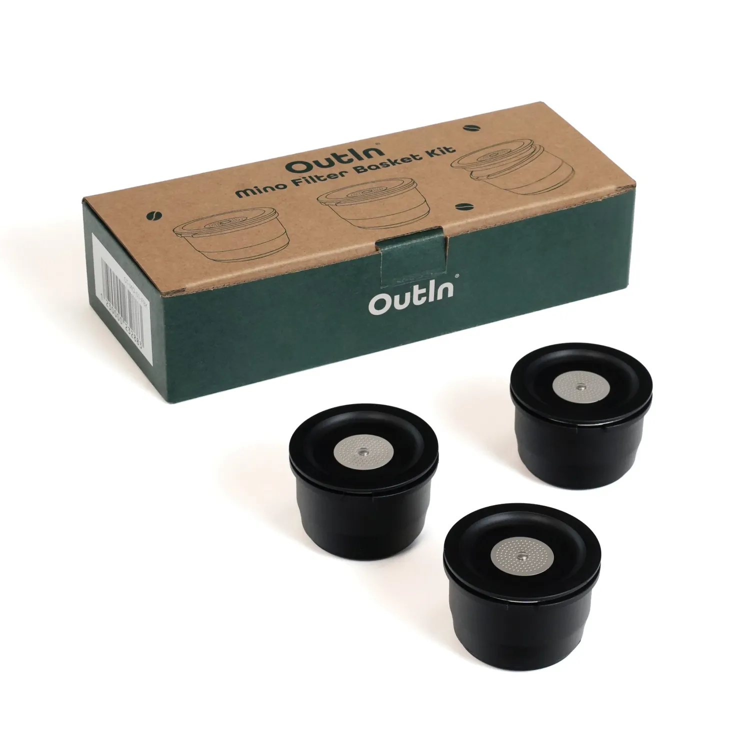 Outin Mino kit filtri caffè 3 pezzi 12 g