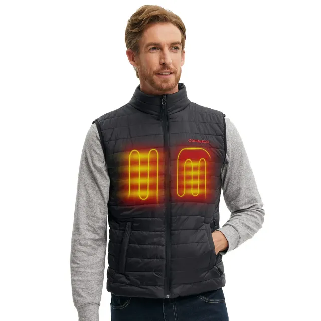 Conqueco 205 gilet riscaldato uomo fibra carbonio