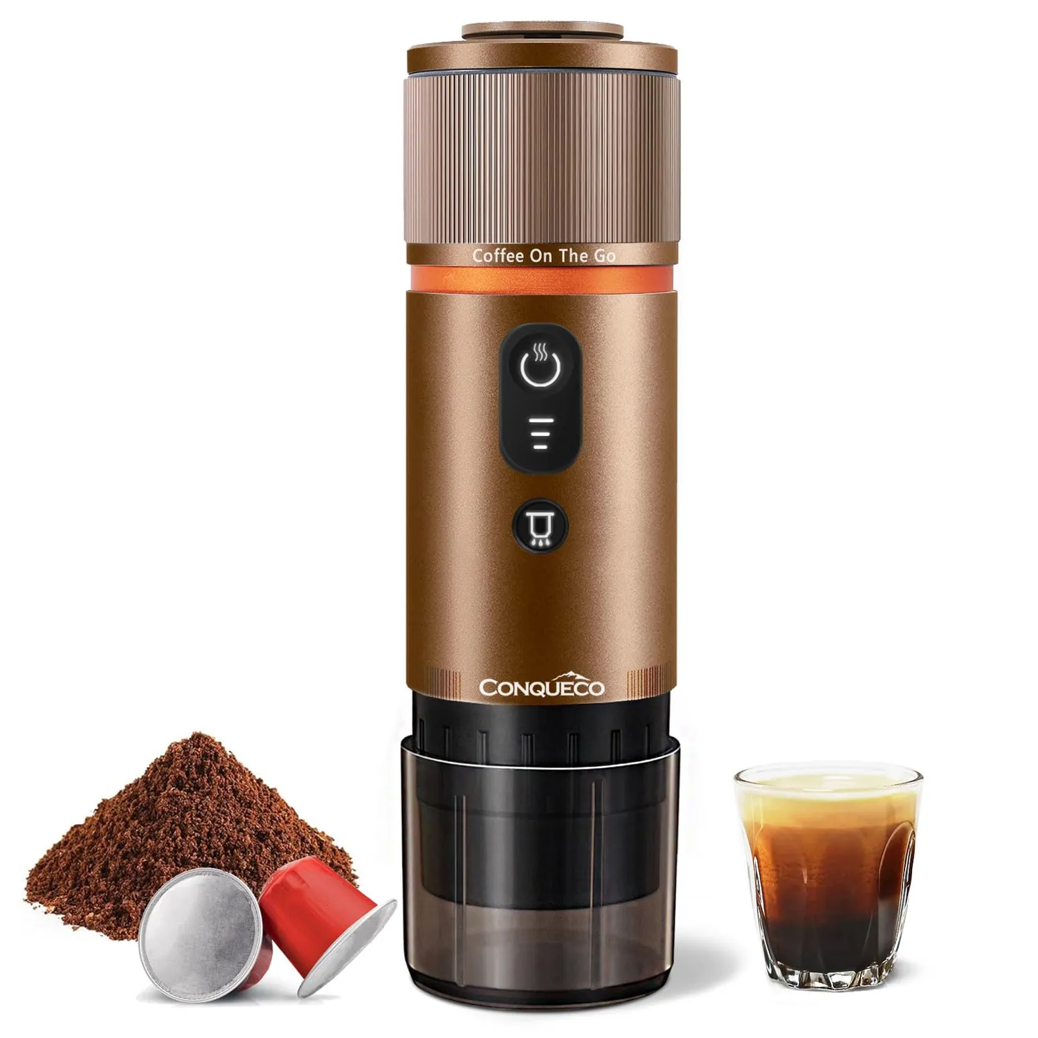 Conqueco Macchina Caffè Espresso Portatile 80 ml