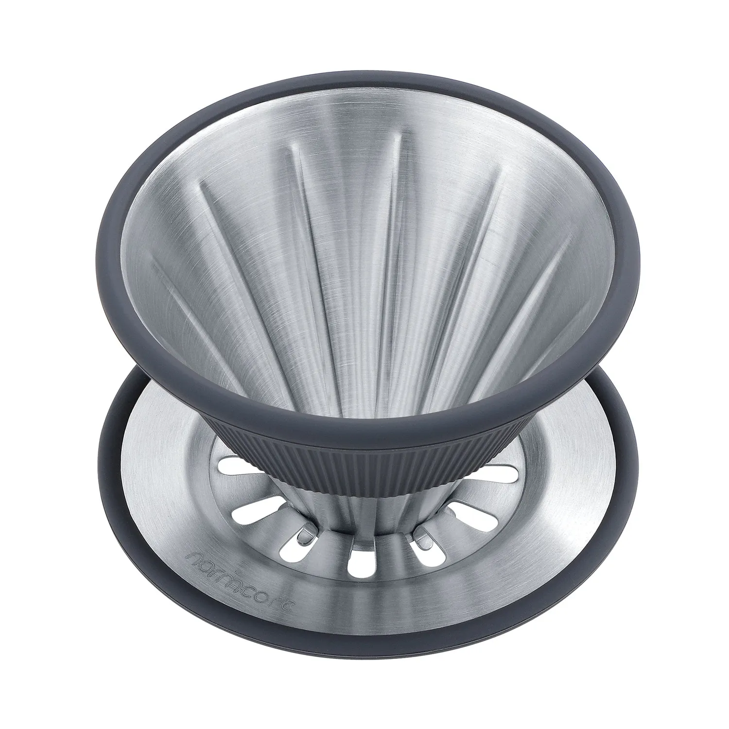 Normcore 2-in-1 Dripper Caffè Pour Over Acciaio