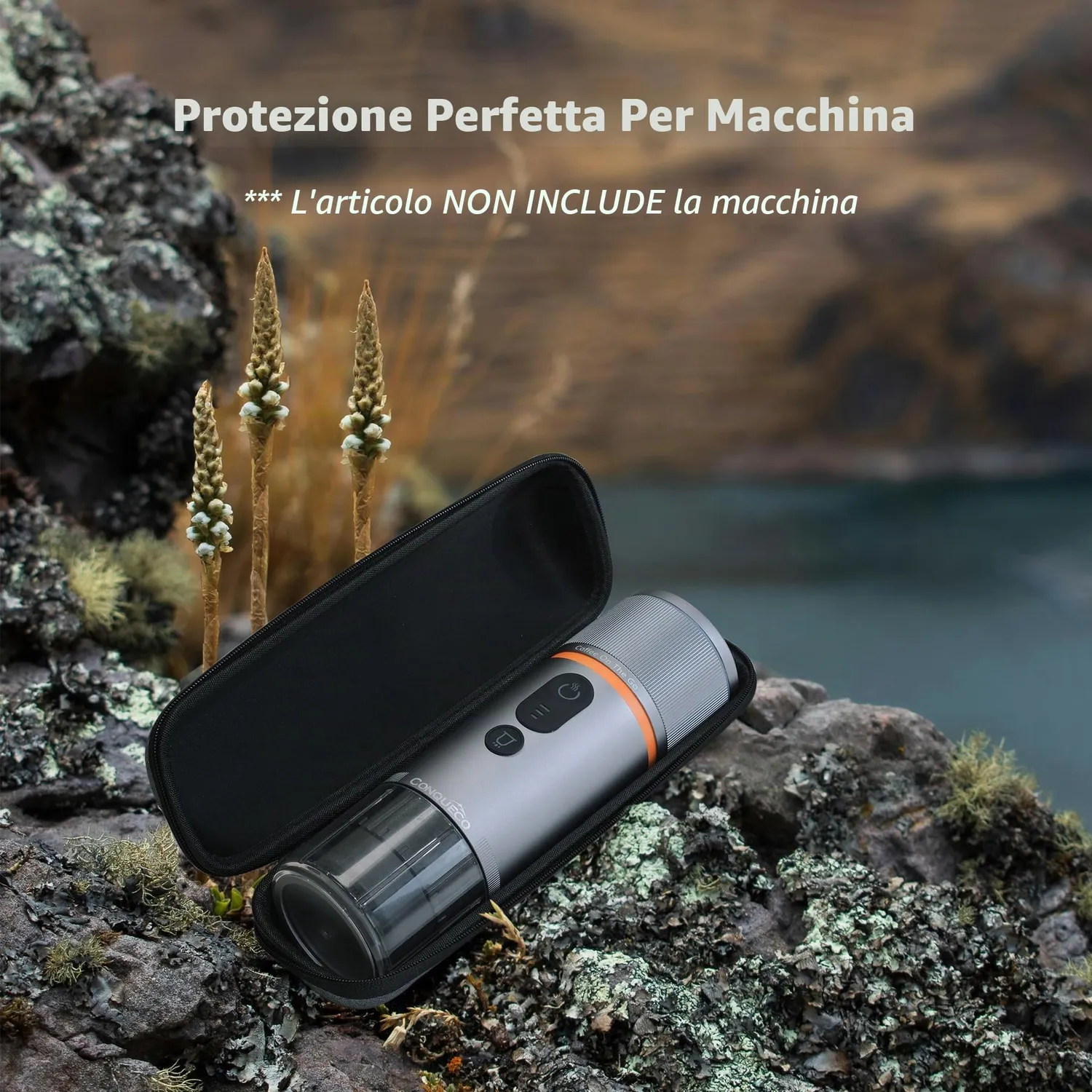 Conqueco borsa viaggio macchina caffè portatile feltro