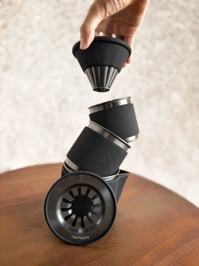 Normcore Pour Over caffettiera viaggio acciaio