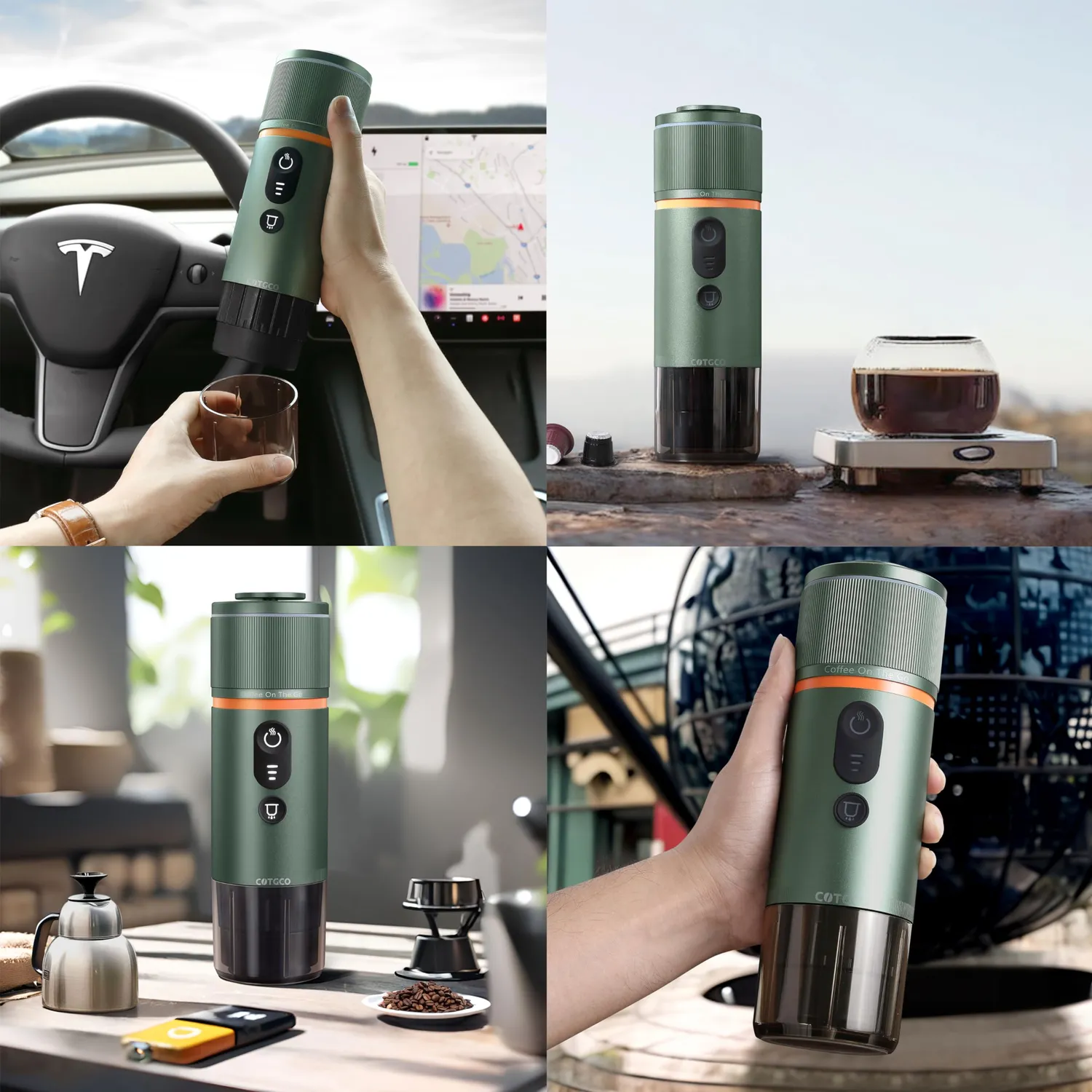 Conqueco macchina espresso portatile 15 bar capsule