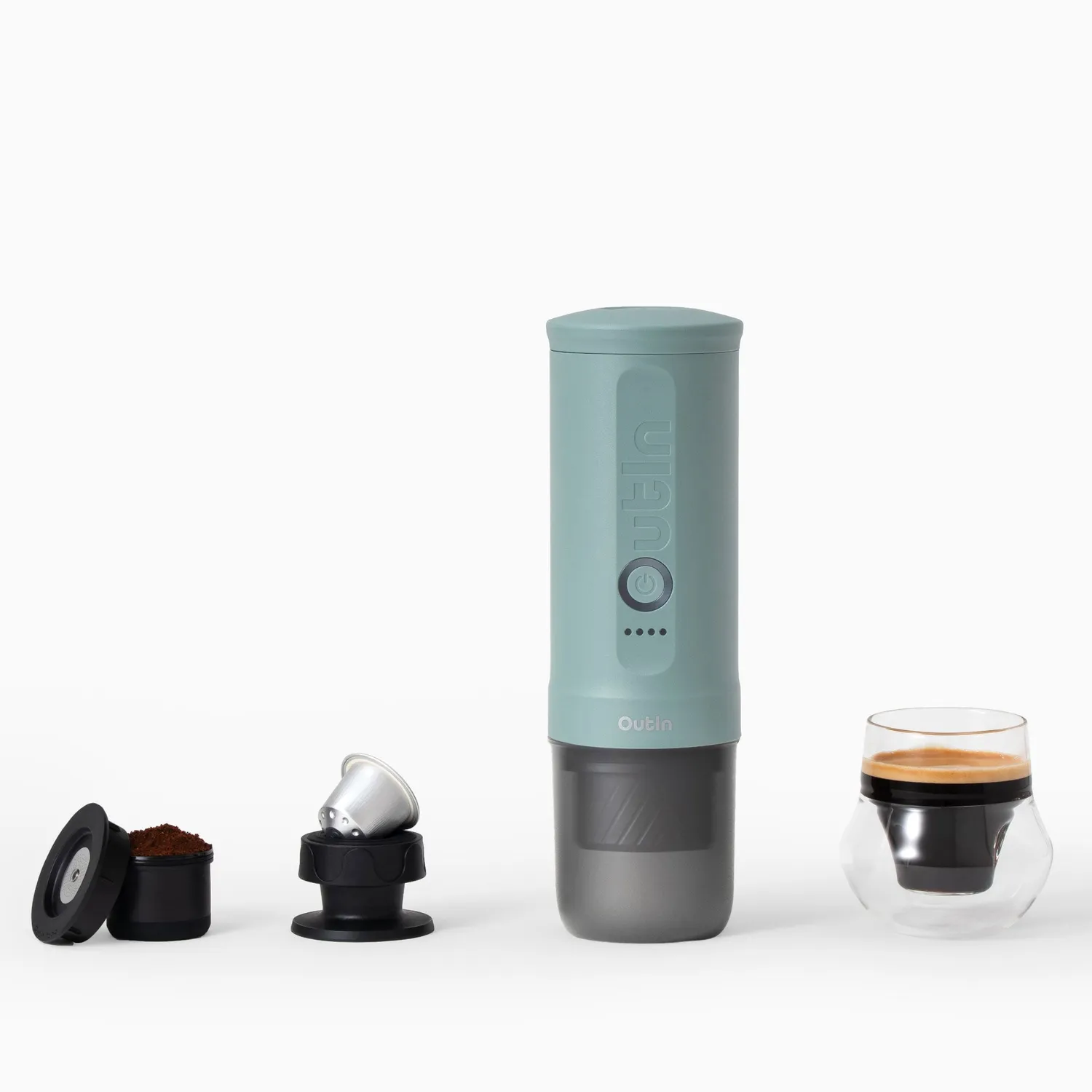 OUTIN Nano 2 macchina espresso portatile a batteria 85 ml